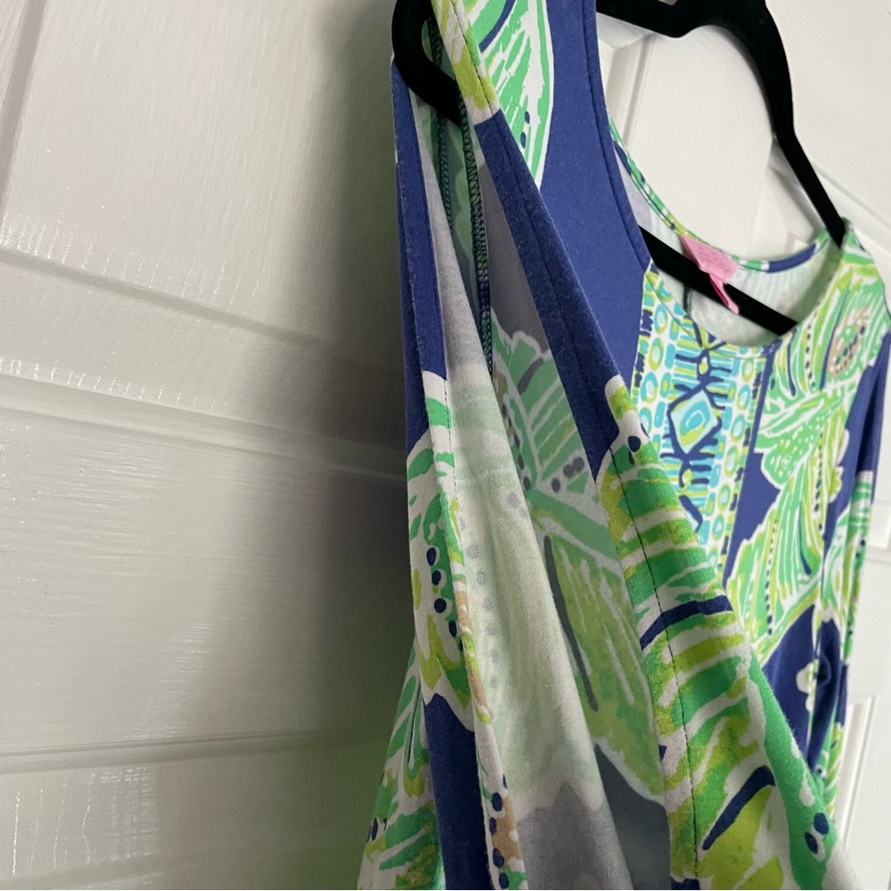 Lilly Pulitzer Ophelia Dress Blue Green - Picture 5 of 7